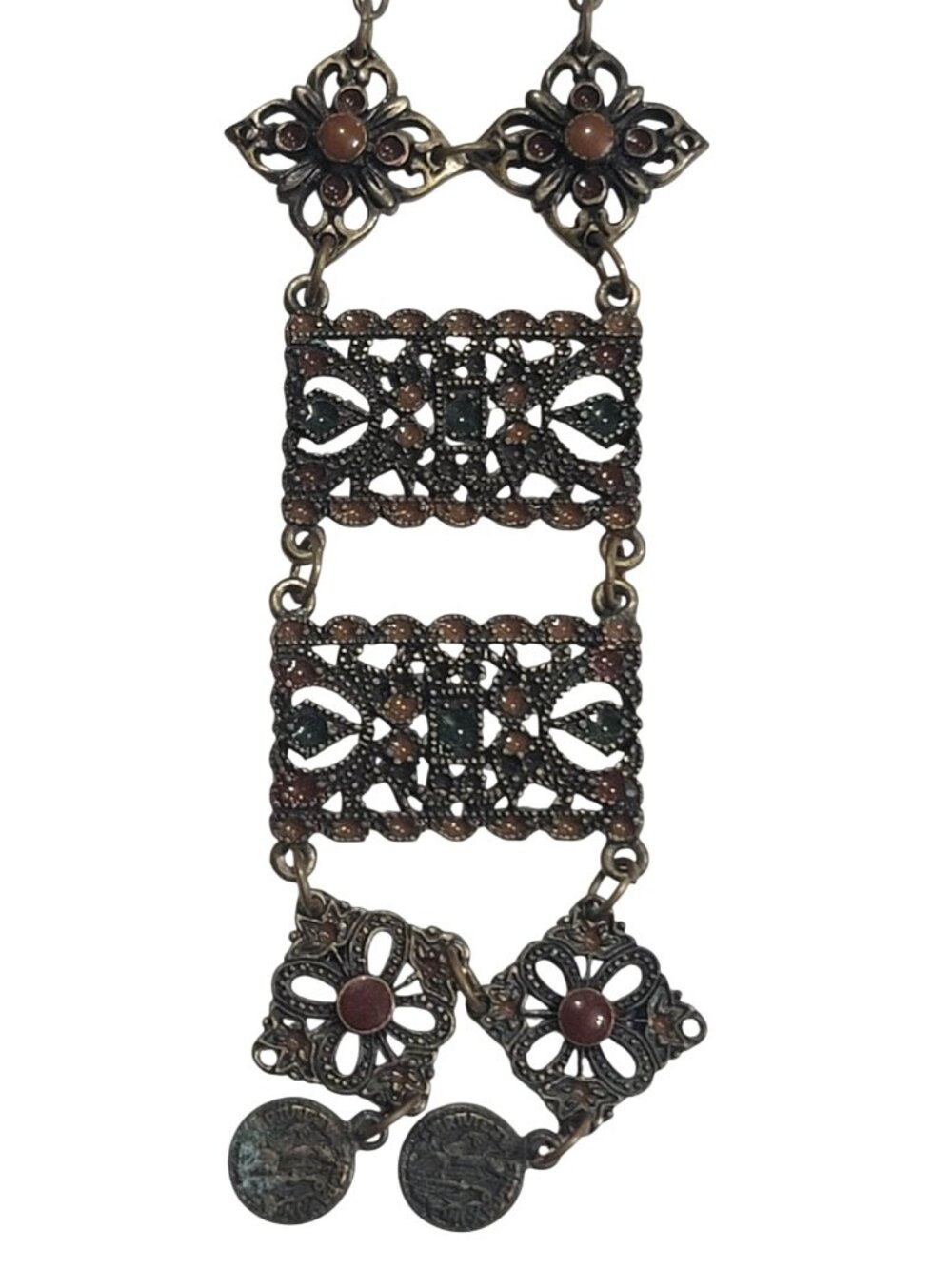 Vintage Necklace Lot Saint Benedict Pendant Maltese-cross Gothic and Celtic styl - Picture 2 of 11